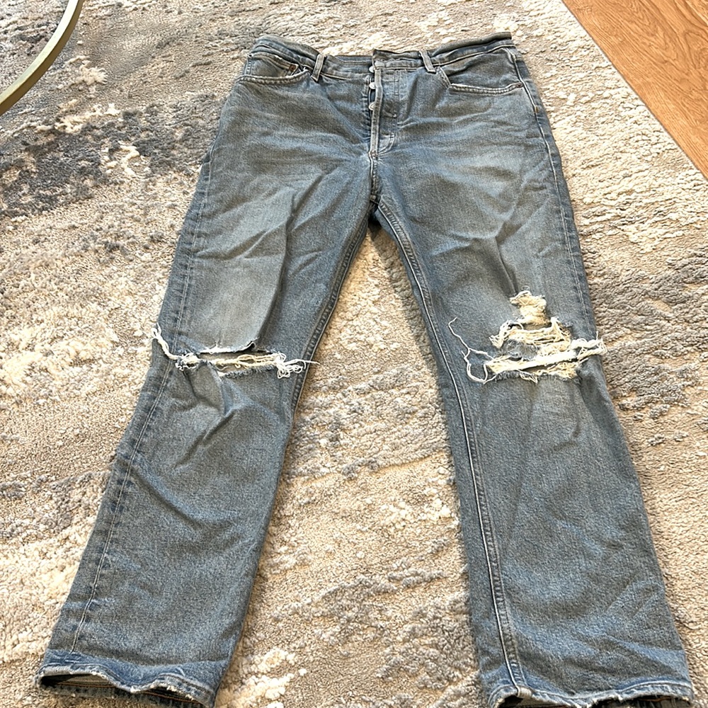 Agolde Riley high rise skinny button fly jeans size 28